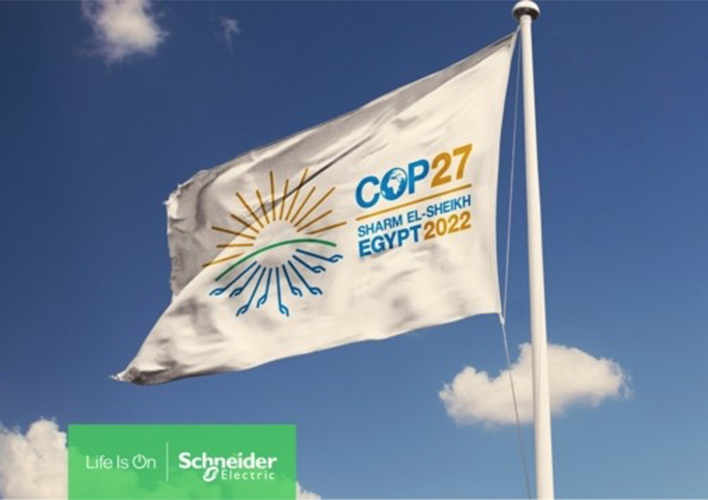 foto Schneider Electric marca el inicio de la COP27 con un nuevo llamamiento y el compromiso de reforzar la colaboración público-privada